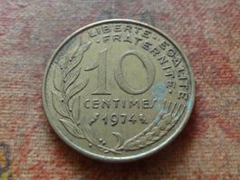 FRANCE  10 Centimes  1974  (P)