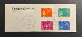Schweiz 1952, 5+10+20+40 Rp, 100 Jahre Nachrichtenwesen Bern
