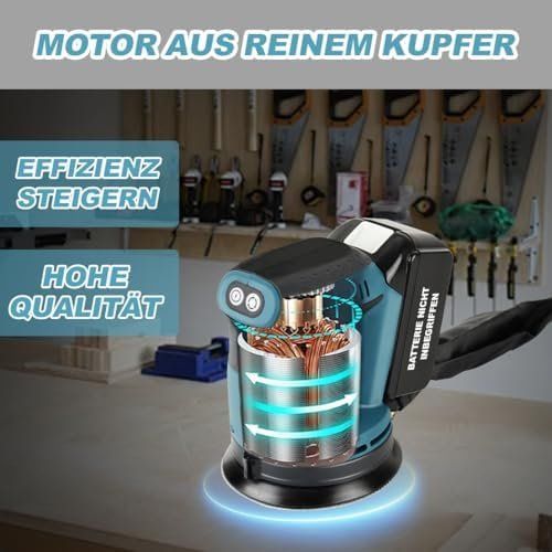Schleifen & Polieren: Akku Exzenterschleifer – Neu und originalverpackt aus Hundwil von Equiply 5