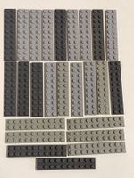 Lego - 25 Graue Zweierplättli 10 x 2