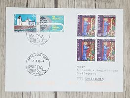 CL11 Enveloppe + Timbre Suisse 1998