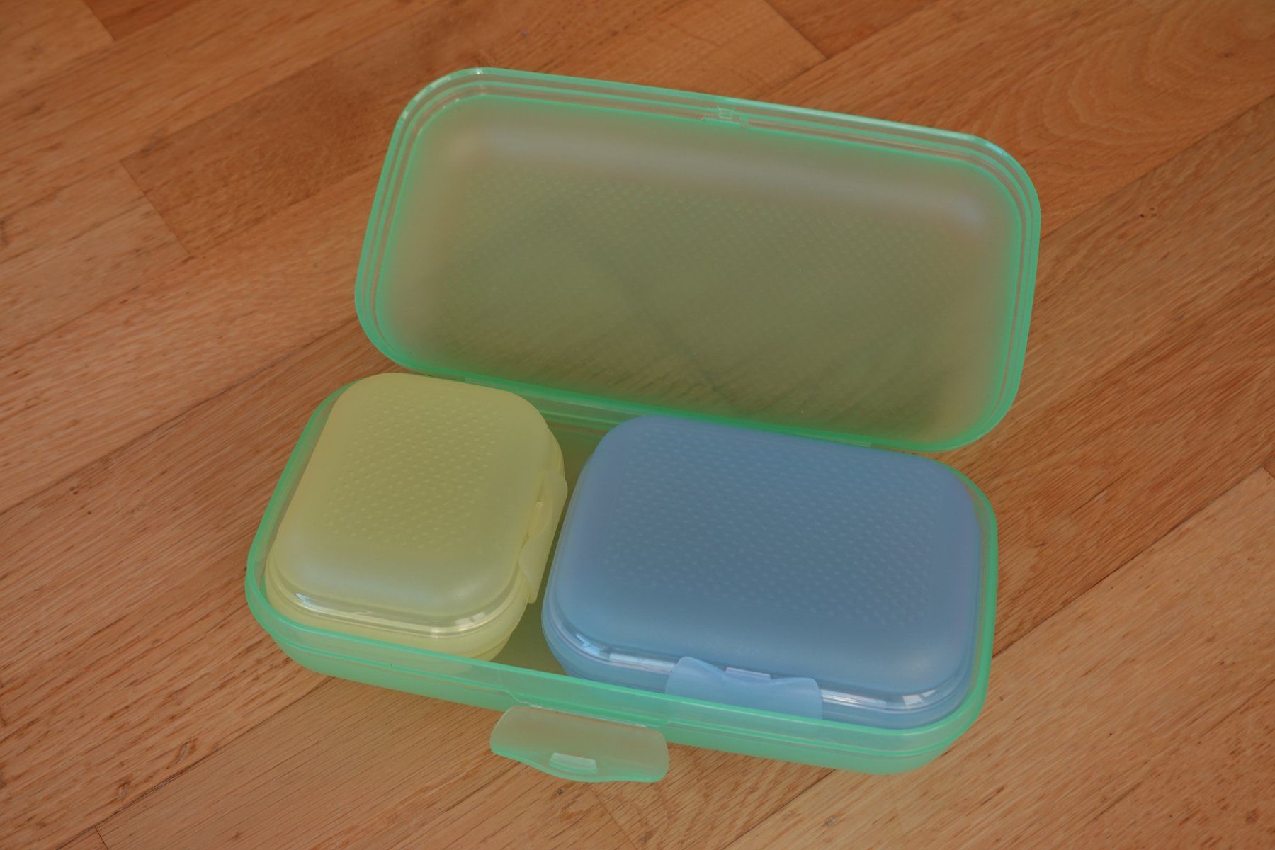 Contenitori & Simili: 3er-Set Snackboxen stapelbar – Nuovo (secondo la descrizione) da Winkel venduto da tloeffel 2