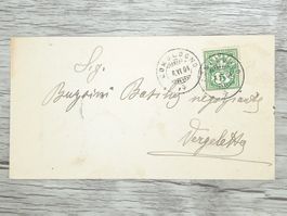 TR107 Enveloppe + Timbre Suisse 1904