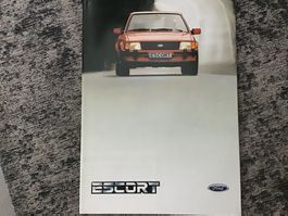 Ford Escort Verkaufsprospekt 24 Seiten Dezember 1983 mit PL