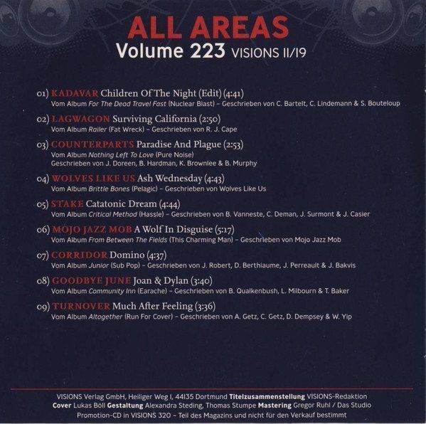 CD: All Areas Volume 223 F15 – Usato da Sessa venduto da fraenklishop 1