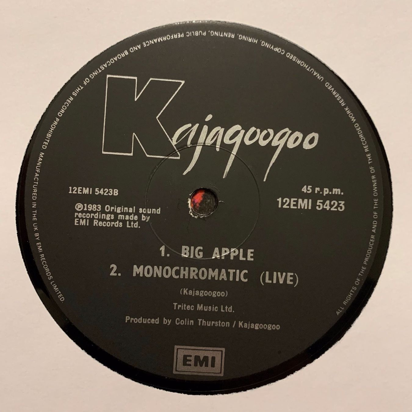 Schallplatten: KAJAGOOGOO / BIG APPLE (1983) – Gebraucht aus Sarnen von m-basic 3