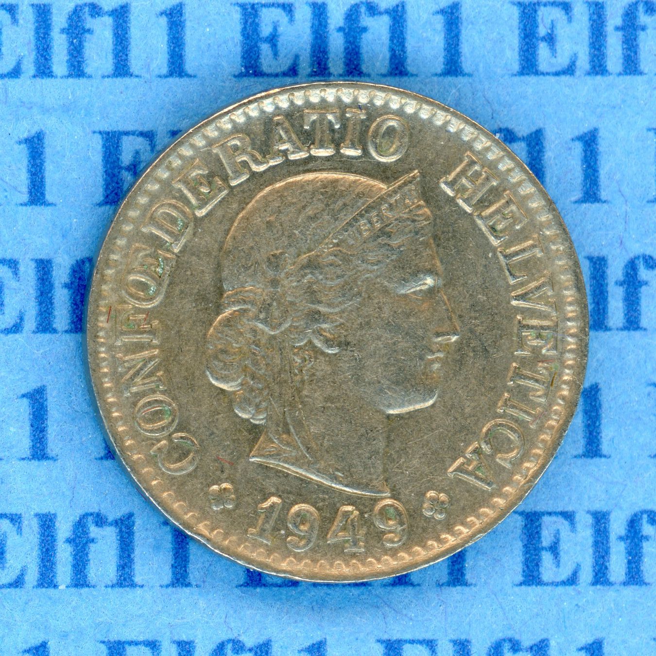Tutti le monete: CHF___0.10 1949 -vz 10 Rappen – Usato da Widnau venduto da Elf11