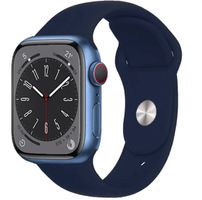 Silikon Armband für Apple Watch 42 / 44 / 45 / 49mm Midnight