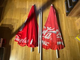 2x Coca Cola Sonnenschirm