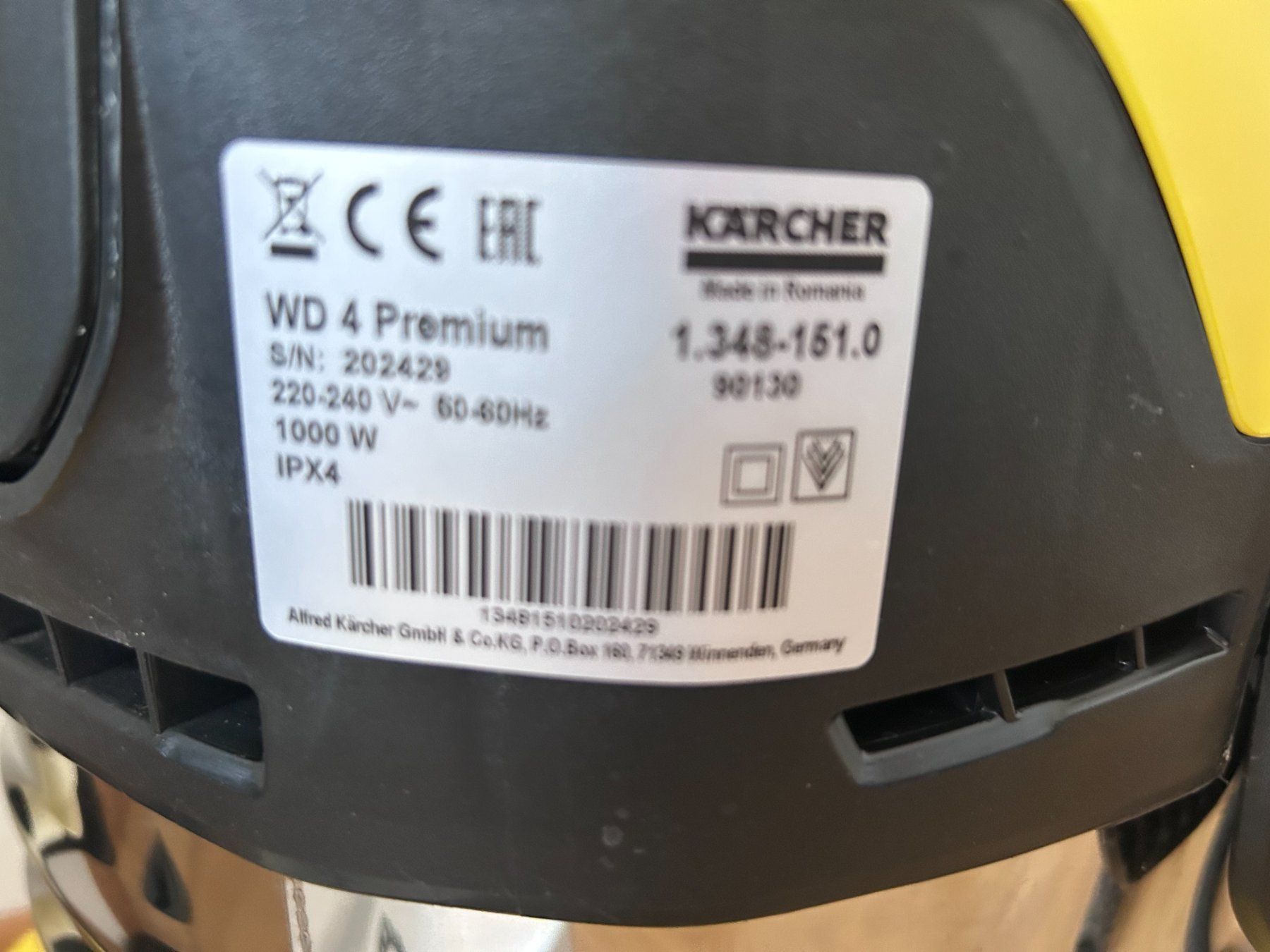 Kärcher Staubsauger & Zubehör: Staubsauger Kärcher WD4 – Gebraucht aus Gansingen von Husner 1