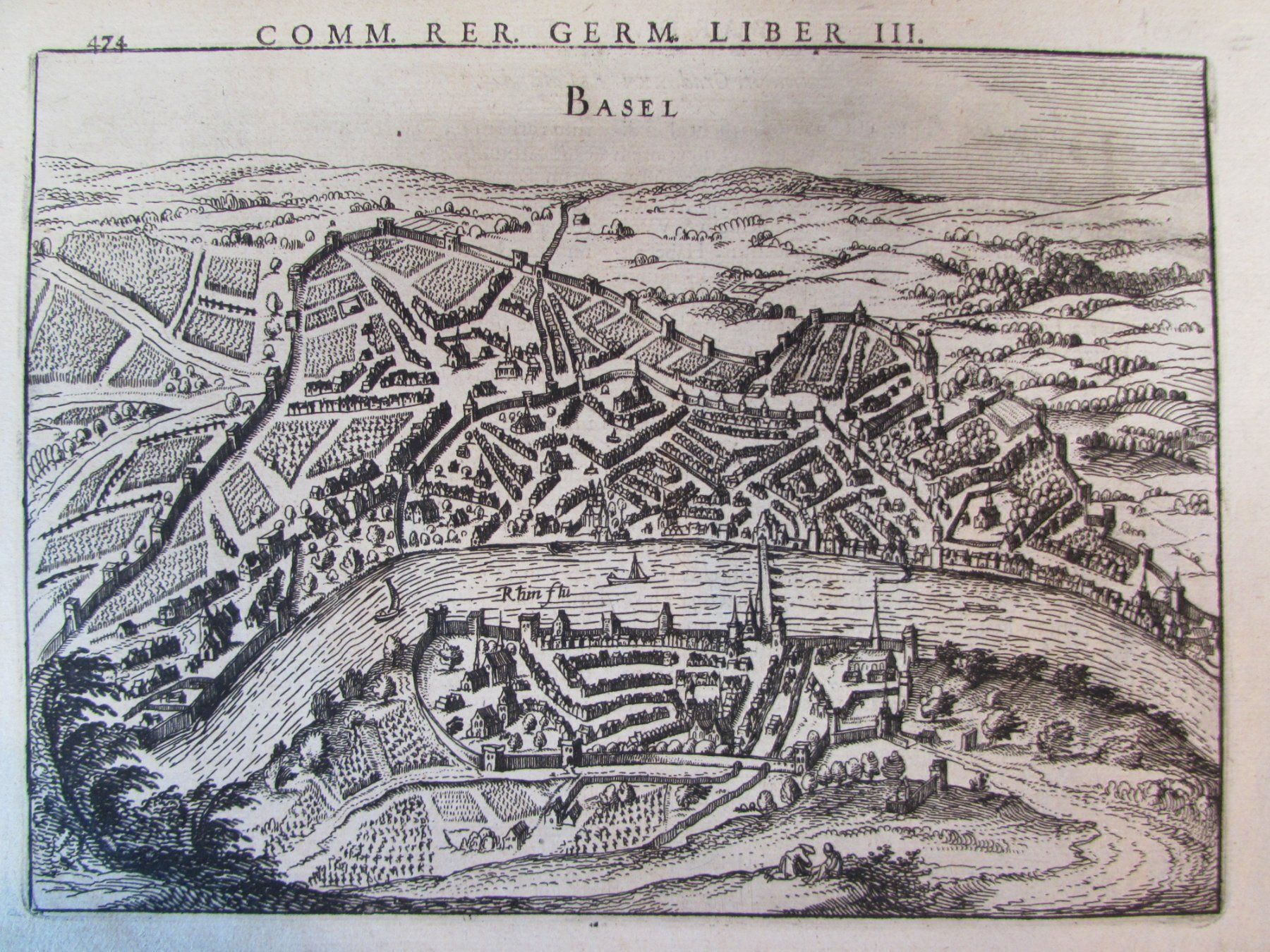 Incisioni: Basel, Kupferstich ,1616 – Usato da Walchwil venduto da Shells1 2