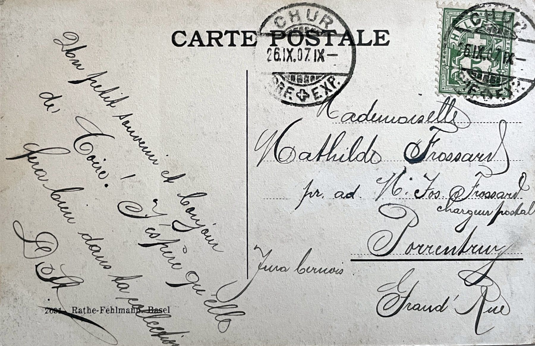 Cartes postales: Chur - Neues Postgebäude – D'occasion à Savagnier par Ne2065 1