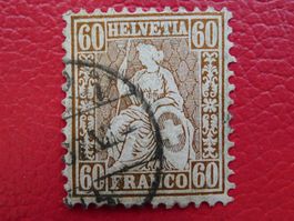 Sitzende Nr.35 (60Rp.) sauber gestempelt, Kat: 275.-+