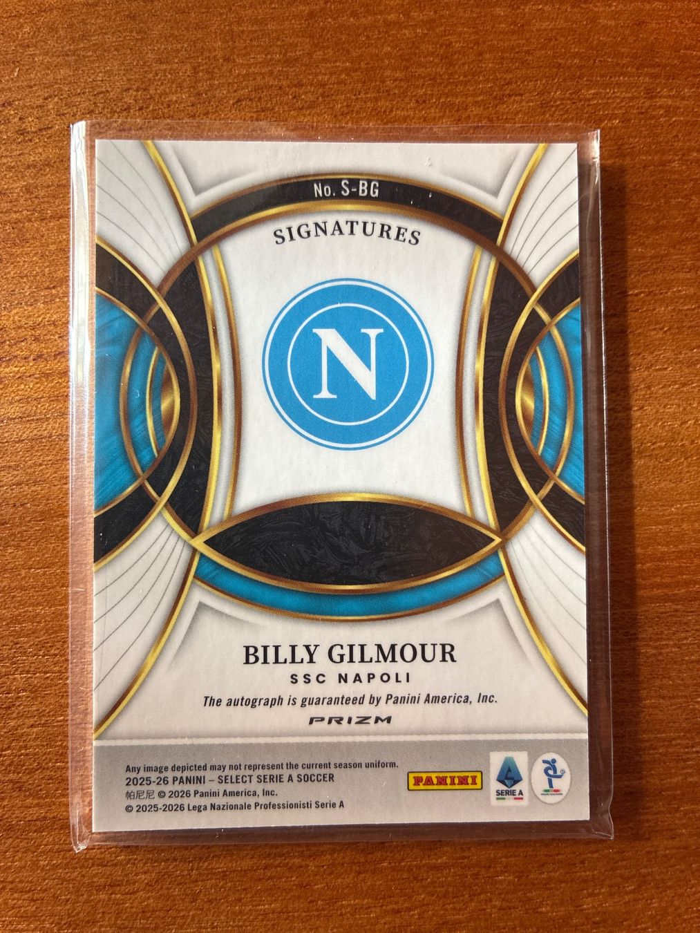 Topps Carte collezionabili: Panini Select Billy Gilmour Napoli Autogramm Red – Usato da Wangenried venduto da Garagara 1