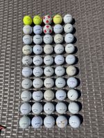 50 diverse Golfbälle, 2. klasse, viel gebraucht