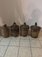 4 Korbflaschen