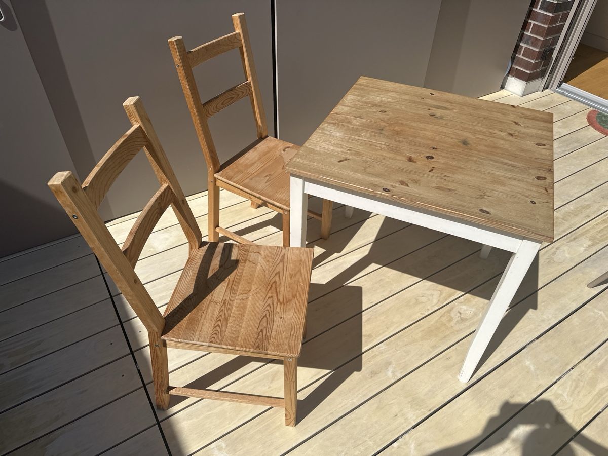 Ikea Set di tavolo e panche: Tisch mit 2 Stühlen, IKEA, Frühling – Usato da Rothenburg venduto da wer_g9fd 6
