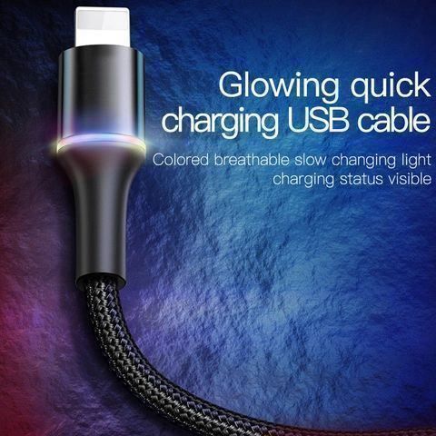 Baseus Cavi: 2 Paar Baseus 3A LED Licht Datenkabel  Typ C 1m – Nuovo e nell'imballaggio originale da Turbenthal venduto da KvK_Traders 4