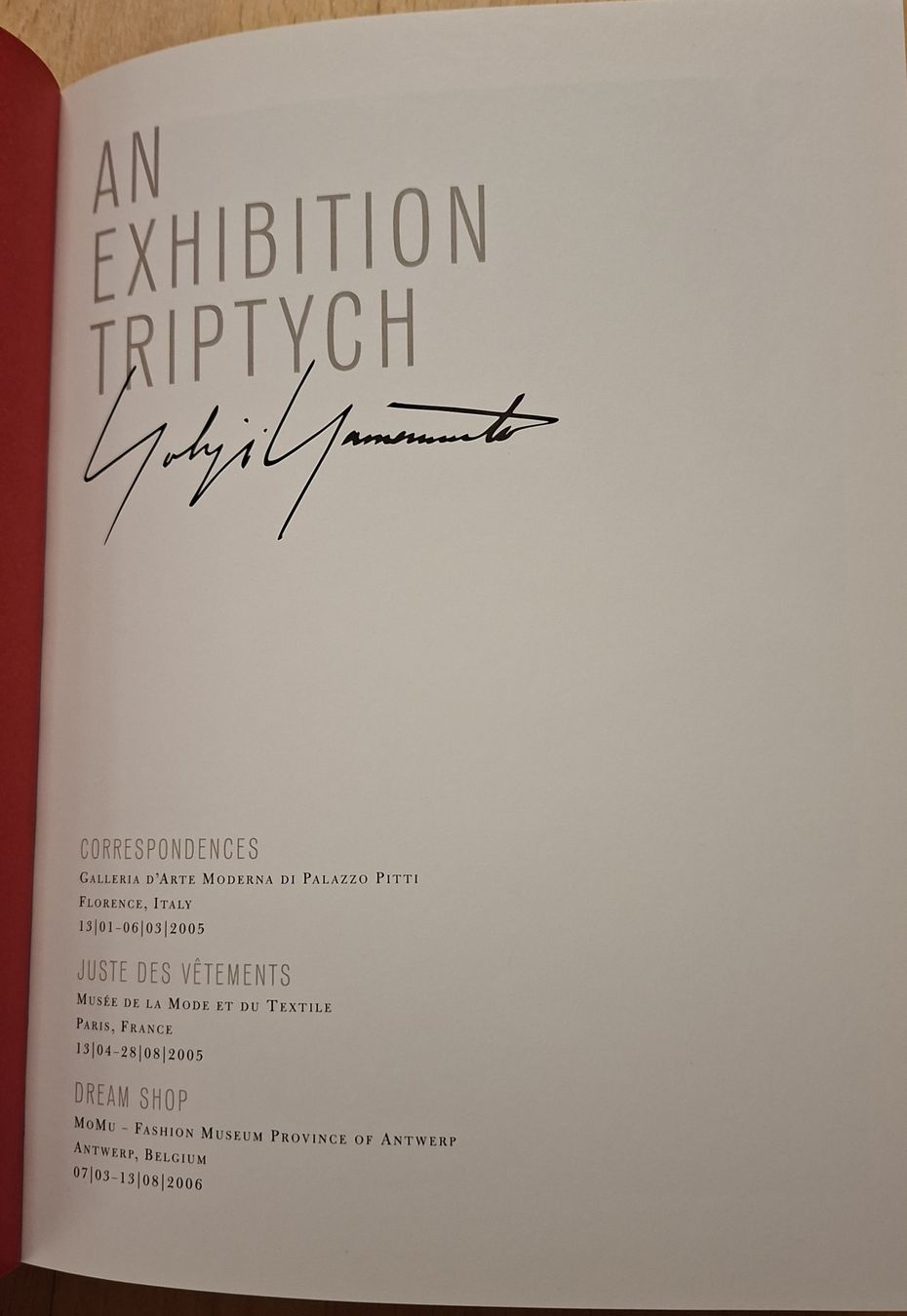Bücher: Yohji Yamamoto - Exhibition Triptych Buch – Neu (gemäss Beschreibung) aus Niederglatt ZH von Siegfried67 2