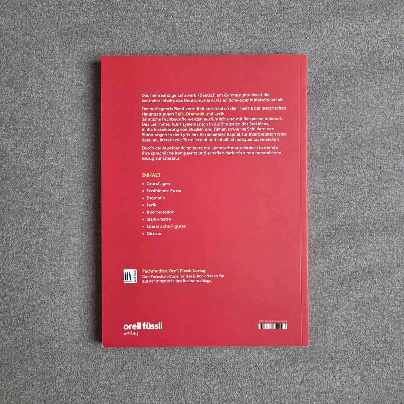Libri: Literaturlehrbuch Deutsch – Nuovo e nell'imballaggio originale da Krummenau venduto da beck78 1