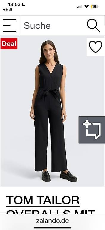 Tute: Jumpsuit schwarz – Nuovo e nell'imballaggio originale da Weinfelden venduto da lin_dj6g