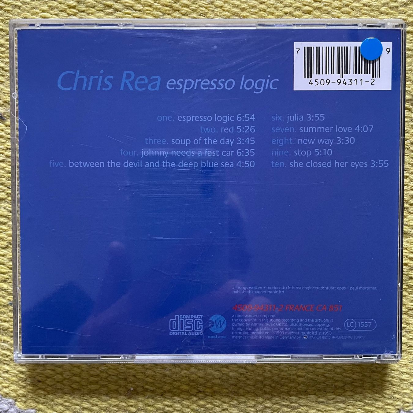 CDs: CHRIS REA-ESPRESSO LOGIC – D'occasion à Rorschacherberg par CD-Roli 1