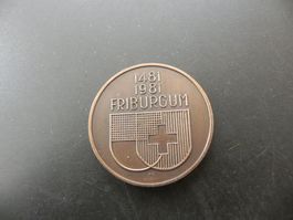 Medaille 500 Jahre Kanton Freiburg 1481 - 1981