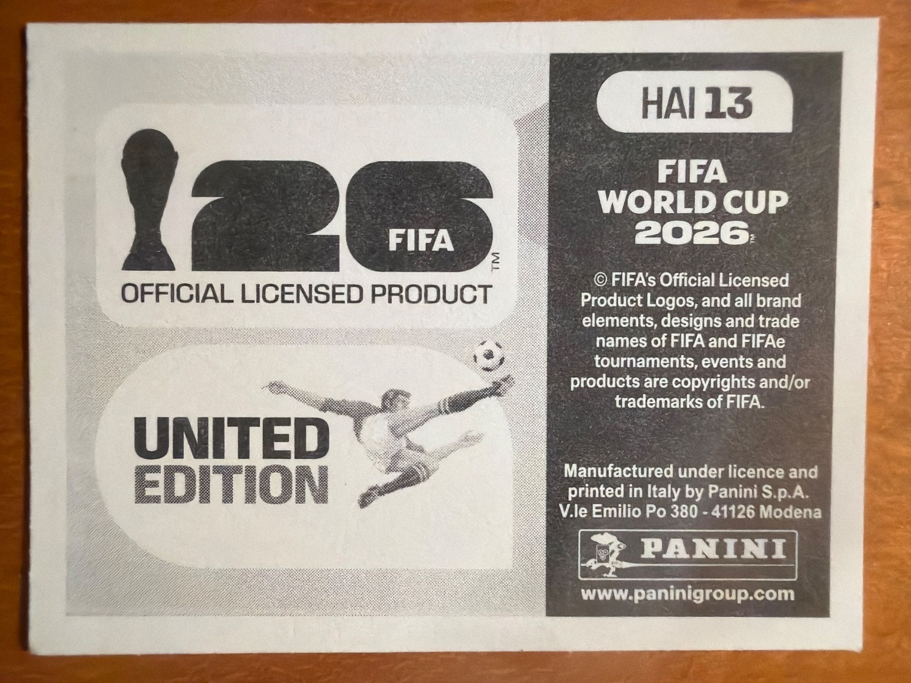 Panini Carte collezionabili: Panini HAI13 – Nuovo (secondo la descrizione) da Susten venduto da Rechnun 1