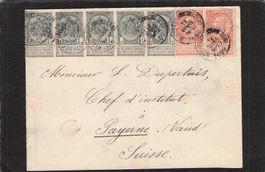 Brief ; Belgien - Payerne VD (Suisse) , gel. 12.lll.1899