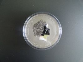 1x Australien Lunar ll 1 Unze Silber 2012 Jahr der Schlange
