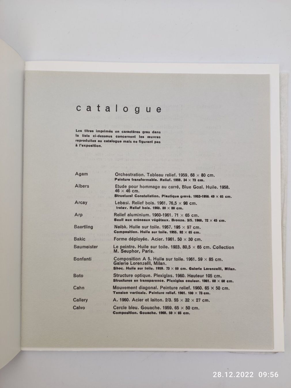 Libri: GALERIE DENISE RENE - ART ABSTRAIT – Usato da Goldach venduto da Gaip 8