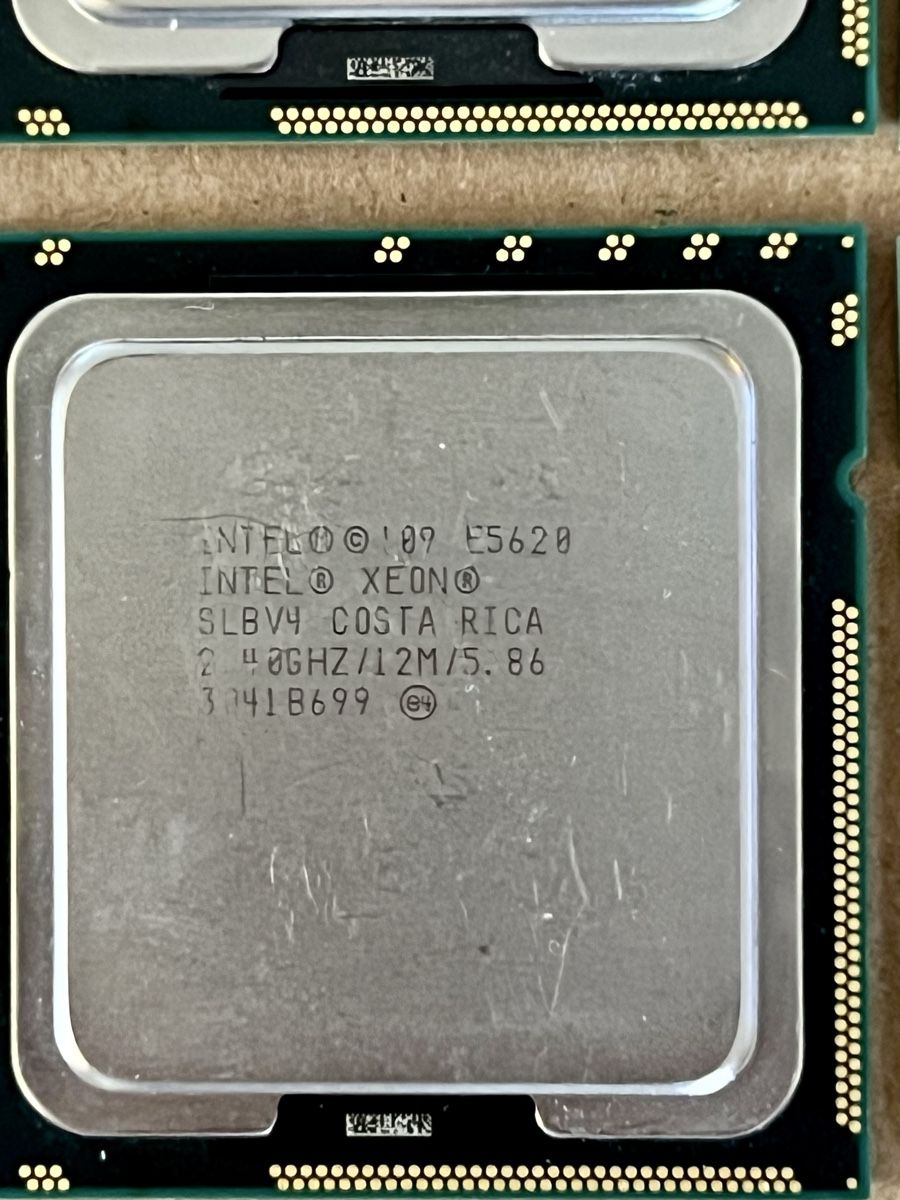 Intel Elektronikbauteile: 6 x Intel Core Xeon E5620 2.4GHz 12MB – Gebraucht aus Lausanne von William7 4