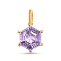 Amethyst Anhänger in Gelbgold 750