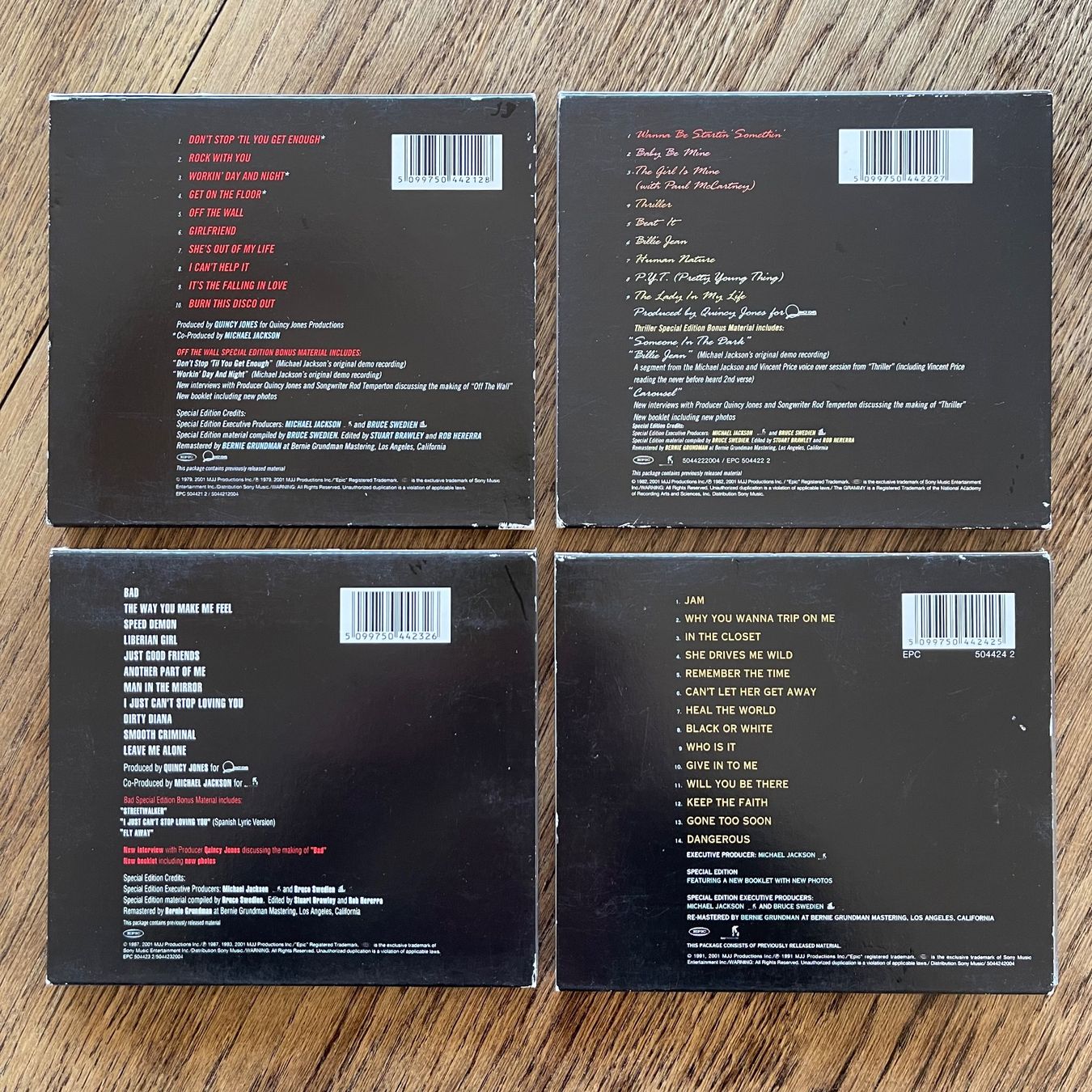 CDs: Michael Jackson (4cd albums Special edition) – D'occasion à Vessy par  2