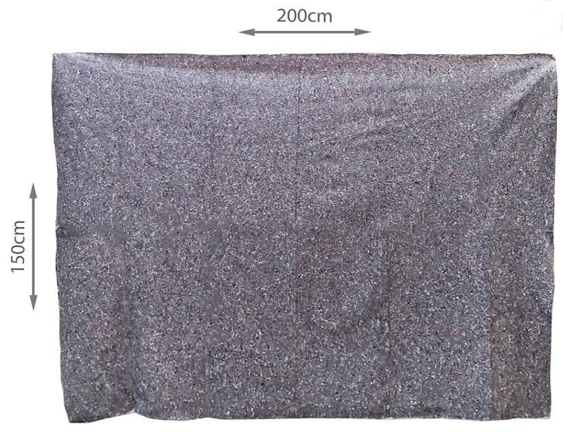 Coperte: 25 x Packdecken Möbelpackdecken ca 350g/m² - Grau, 150x200cm – Nuovo e nell'imballaggio originale da Bülach venduto da SwissStoreInShop 3