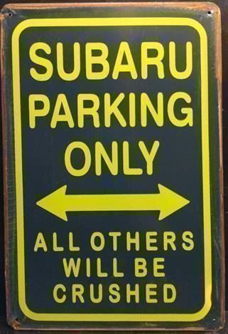 Insegne: Rusty Blechschild - SUBARU PARKING ONLY – Nuovo (secondo la descrizione) da Rupperswil venduto da big-one-sale