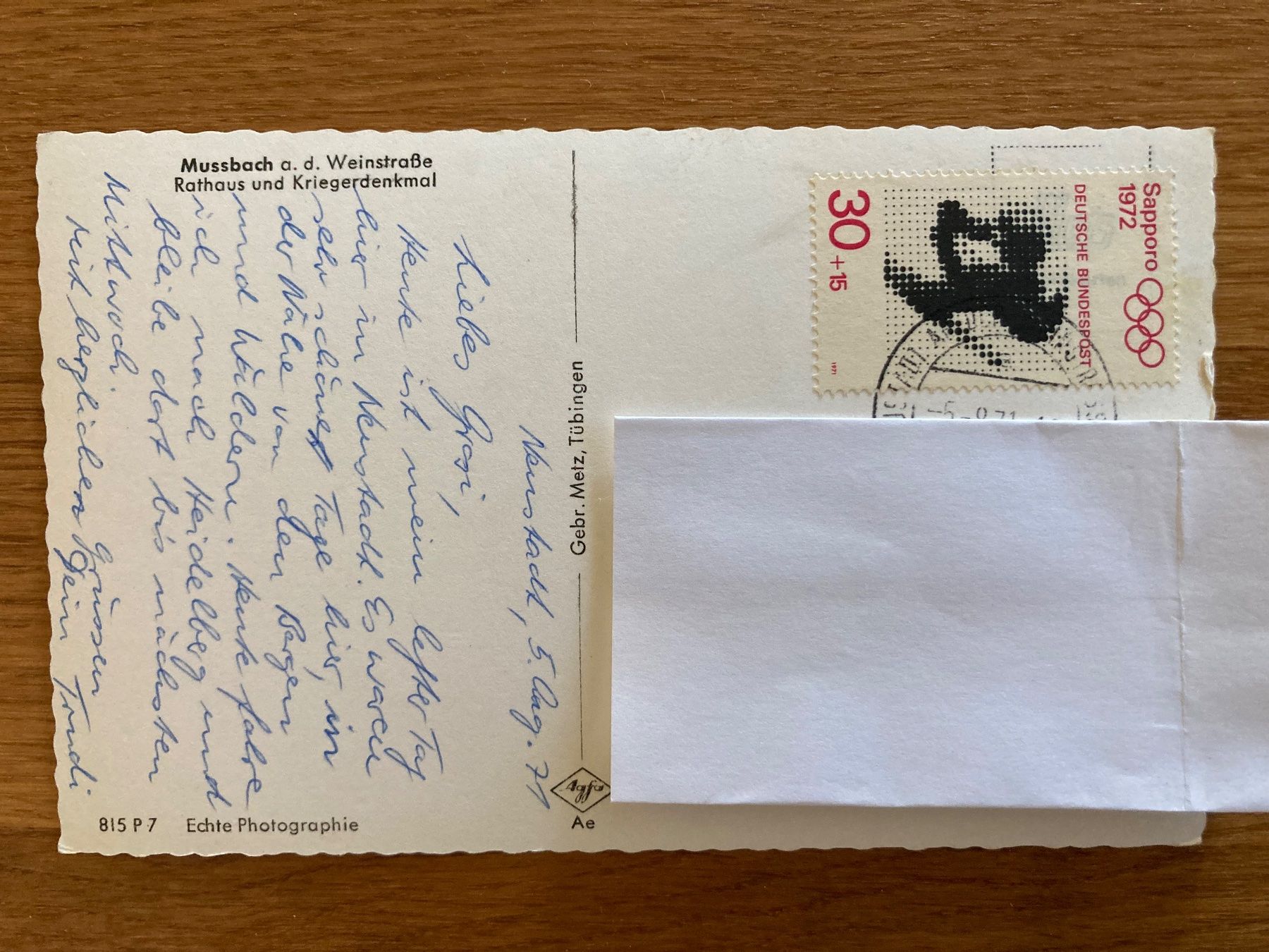 Cartoline postali: Alte Ansichtskarte Mussbach a.d. Weinstrasse – Usato da Mönchaltorf venduto da Tschibi 1