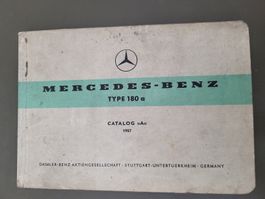 Mercedes-Benz Type 180 a Katalog A 1957 Originalzustand