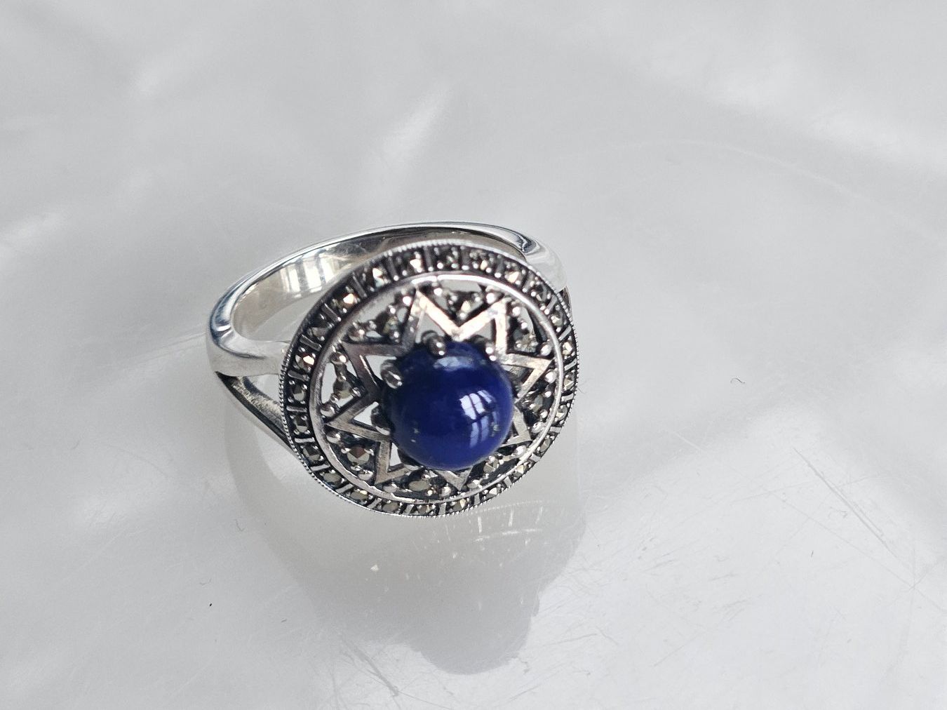 Anelli: Ring aus Silber mit Lapislazuli – Nuovo (secondo la descrizione) da Winterthur venduto da ste_tcx5