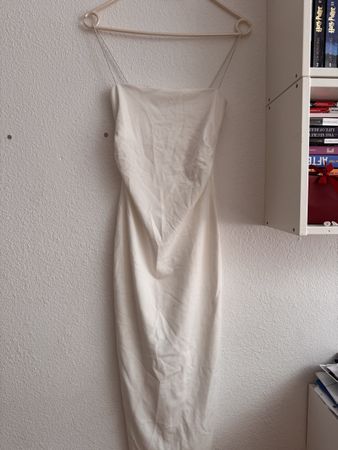 robe blanche femme Bershka 