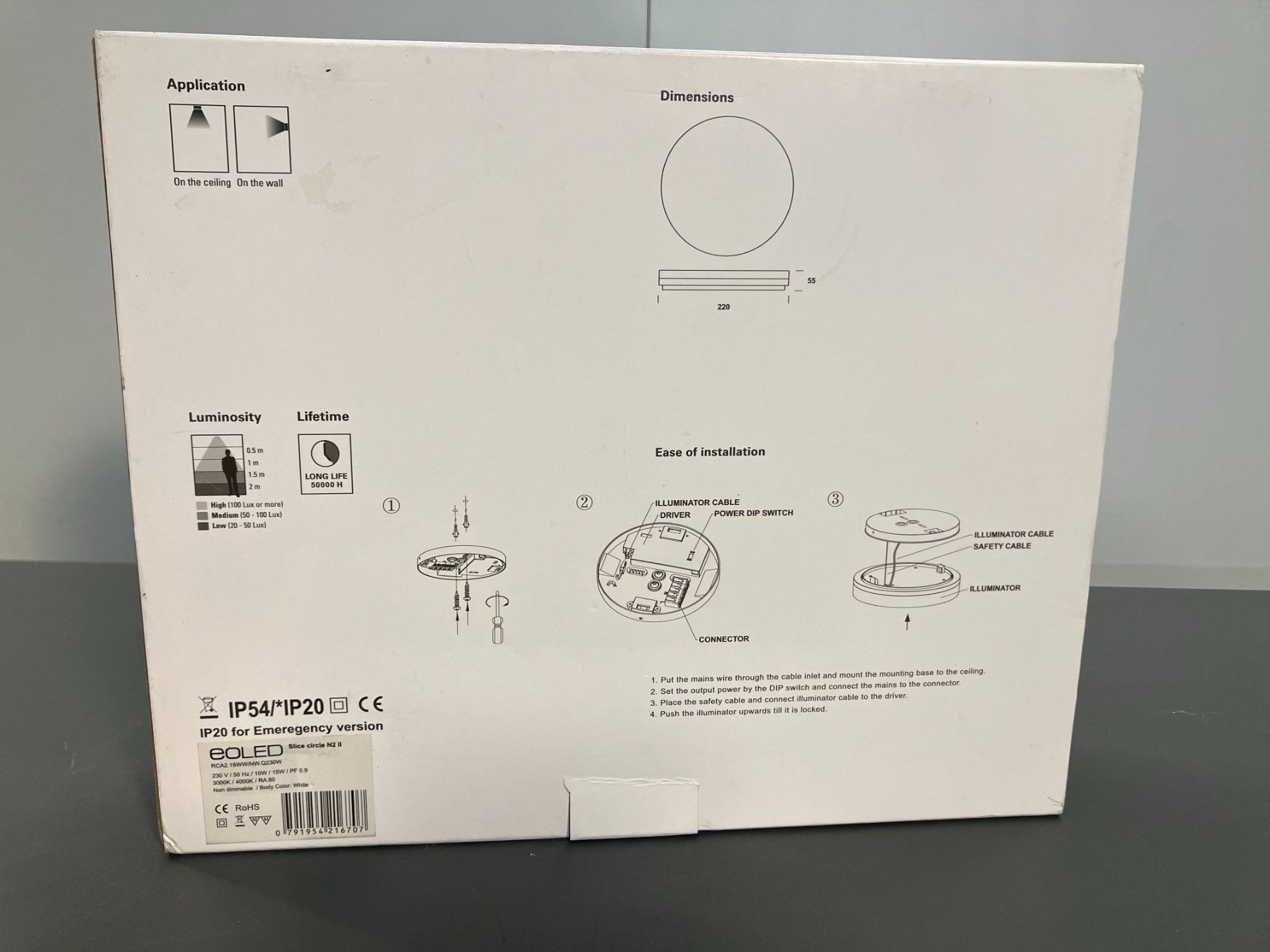 Kronleuchter & Deckenlampen: eoLED-Slice circle N2 Deckenleuchte ab 1.- – Neu (gemäss Beschreibung) aus Lichtensteig von Buy24International 2