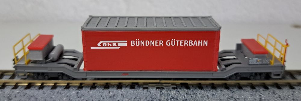 Evemodel Container-Güterwagen Set - 9 Stück Spur N 1:160, 53ft