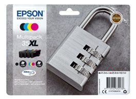 Epson 35XL Patronen, T3591 + T3592 + T3593 + T3594 Multipack