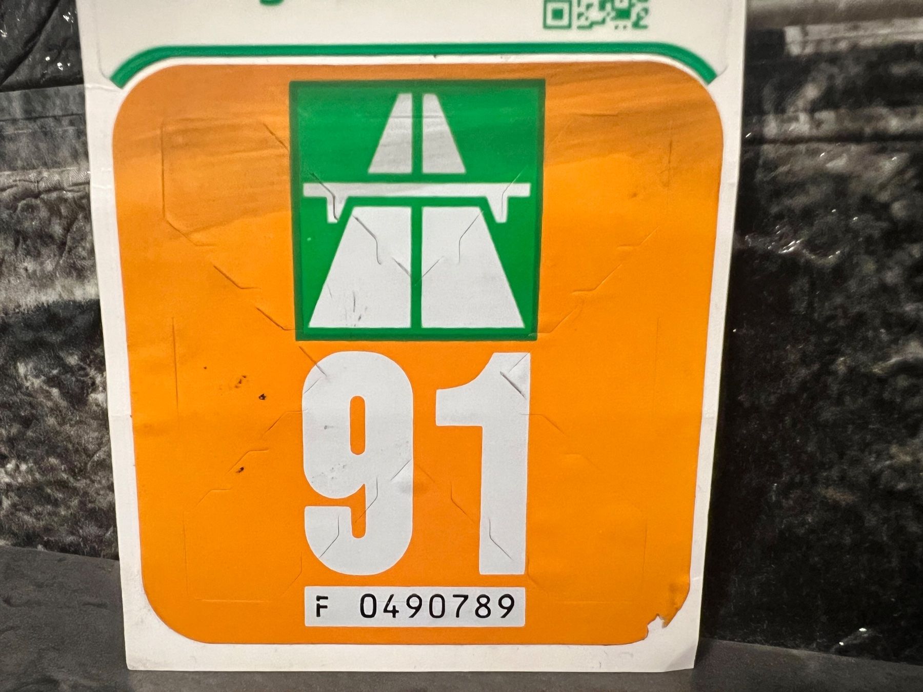 Vignette autostradali: Vignette 1991, Autobahnvignette 91 – Usato da Bern venduto da No1e 1