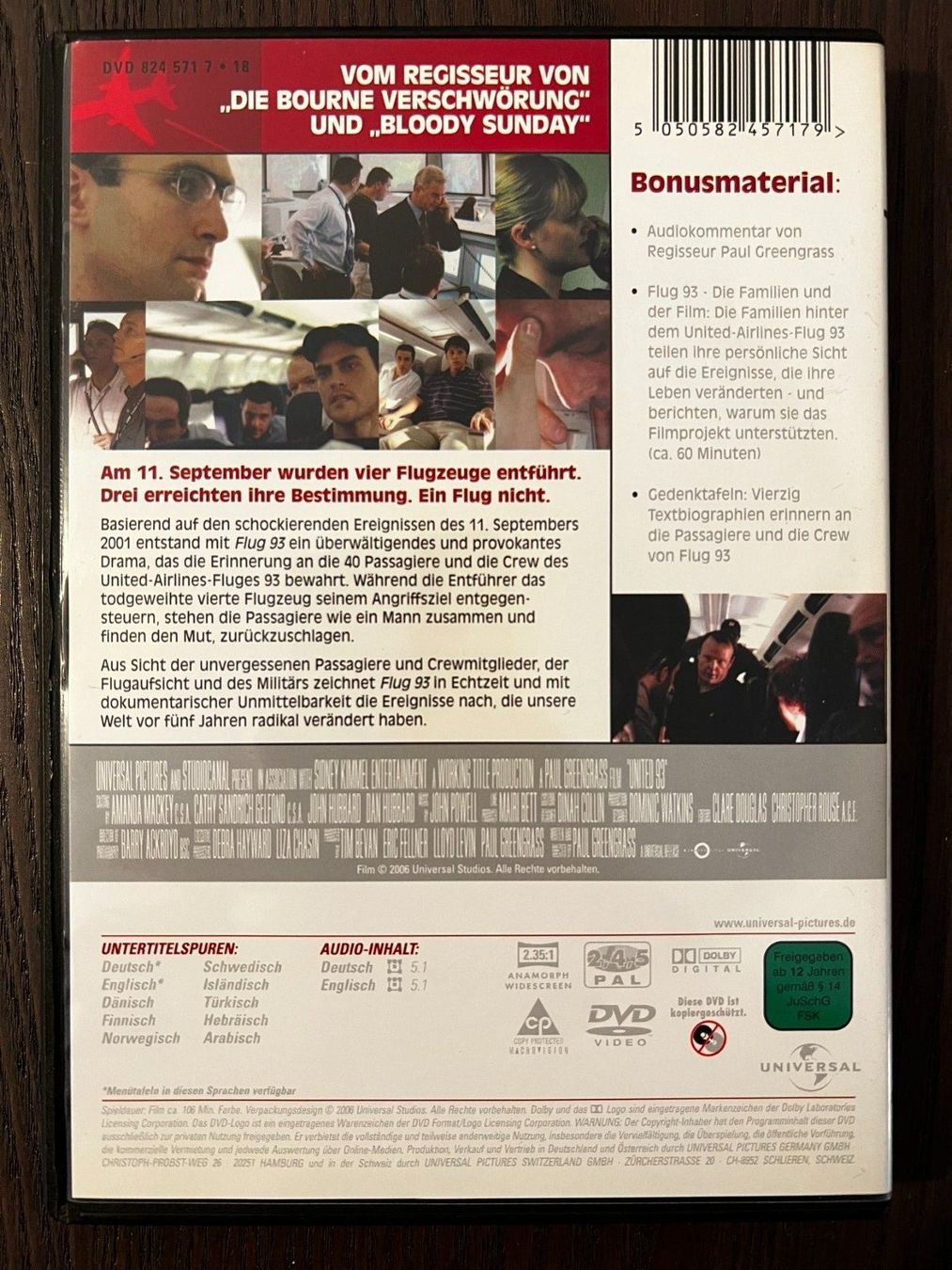 Tutti i DVDs: Flug 93 – Usato da Zürich venduto da FilmFreunde 1
