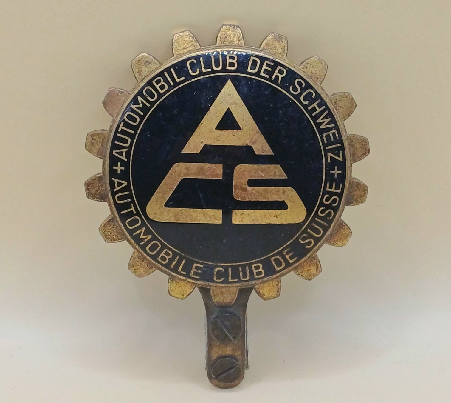 Accessori per altri veicoli: Antike ACS Oldtimer Plakette EMBLEM mit Befestigung – Usato da Brittnau venduto da simionius