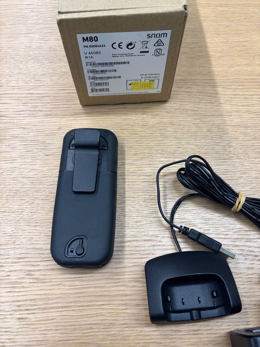 Snom Telefone: Snom M80 DECT Mobilteil mit Ladeschale & OVP – neuwertig – Neu und originalverpackt aus Dielsdorf von Duc_74 1