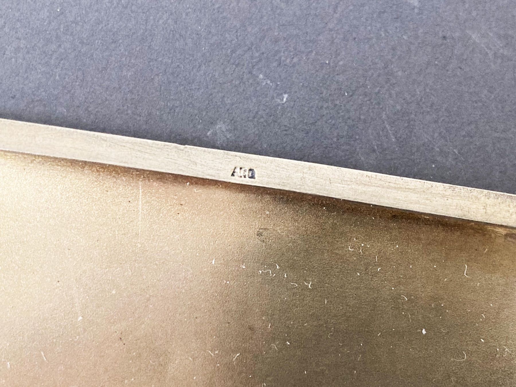 Altri Prodotti per fumatori: Zigarettenetui Versilbert ARG gepunzt gemustert ca. 9x11cm – Usato da Wetzikon ZH venduto da cyan74 5