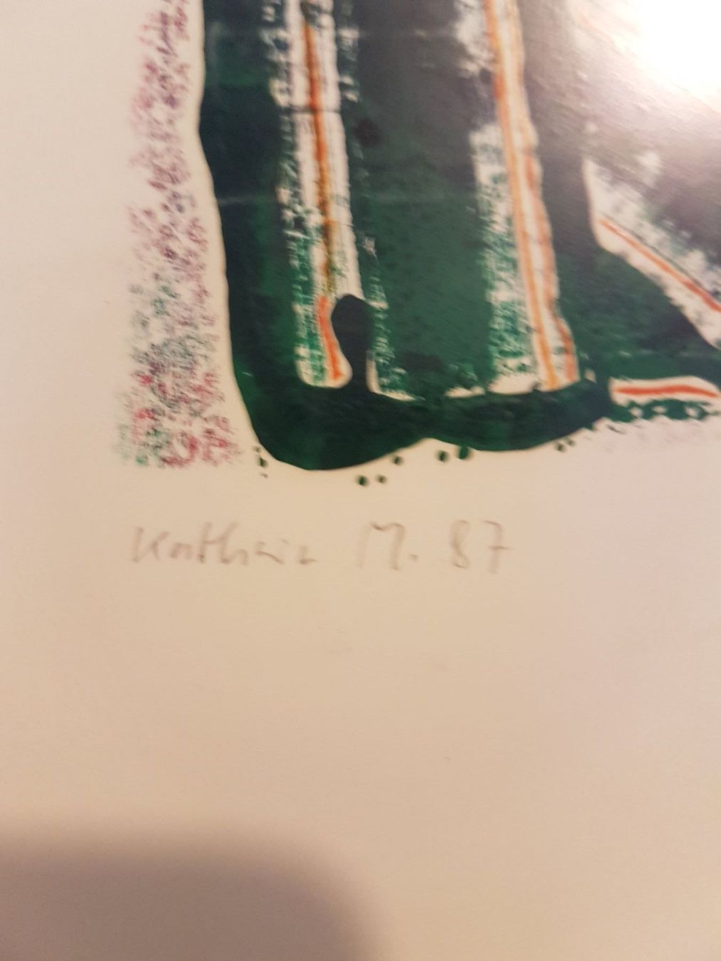 Gemälde: Abstraktes Kunstwerk "Kathrin" – Original Mischtechnik 1987 – Gebraucht aus Glattbrugg von casabelavista 7
