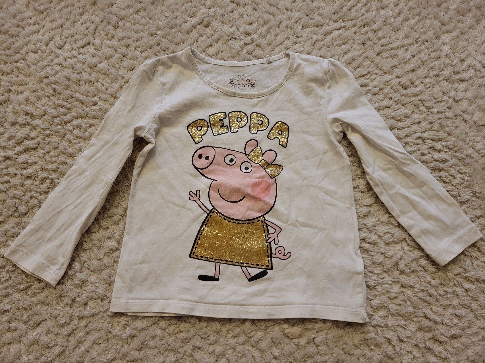 Pullover & Sweatshirts: Peppa Pig Langarmshirt, Glitzer, Gr. 98 – Gebraucht aus Felben-Wellhausen von Brummbaer90